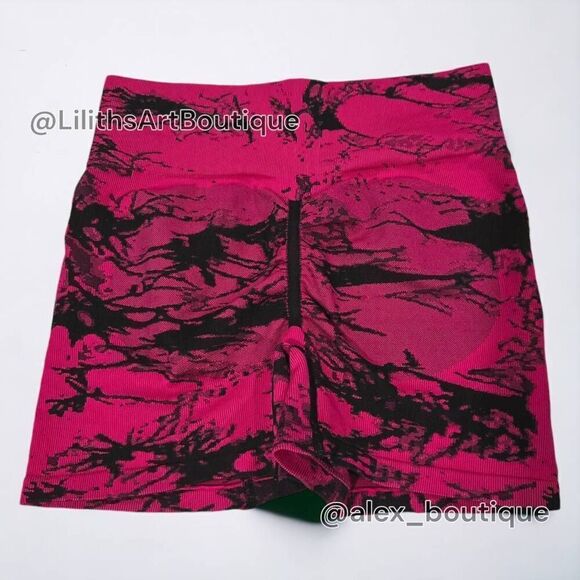 🖤Tie Dye Runched Sport Shorts(E102)-Size M for Women - Picture 3 of 5